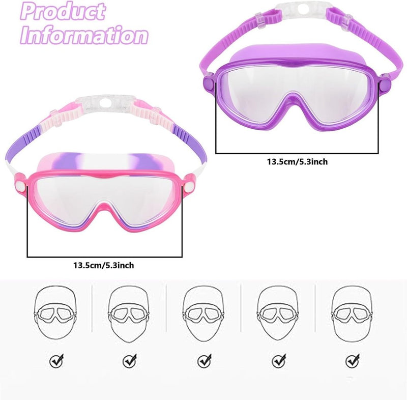 Charger l’image dans la visionneuse de galerie, Kinderzwembrillen 2 stuks met anticondens en UV-bescherming voor 3 tot 15 jaar – zwemmasker – zwemaccessoires - happygetfit.com
