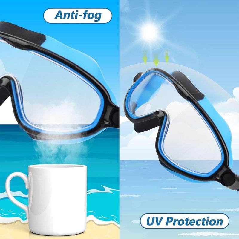 Charger l’image dans la visionneuse de galerie, Kinderzwembrillen 2 stuks met anticondens en UV-bescherming voor 3 tot 15 jaar – zwemmasker – zwemaccessoires - happygetfit.com

