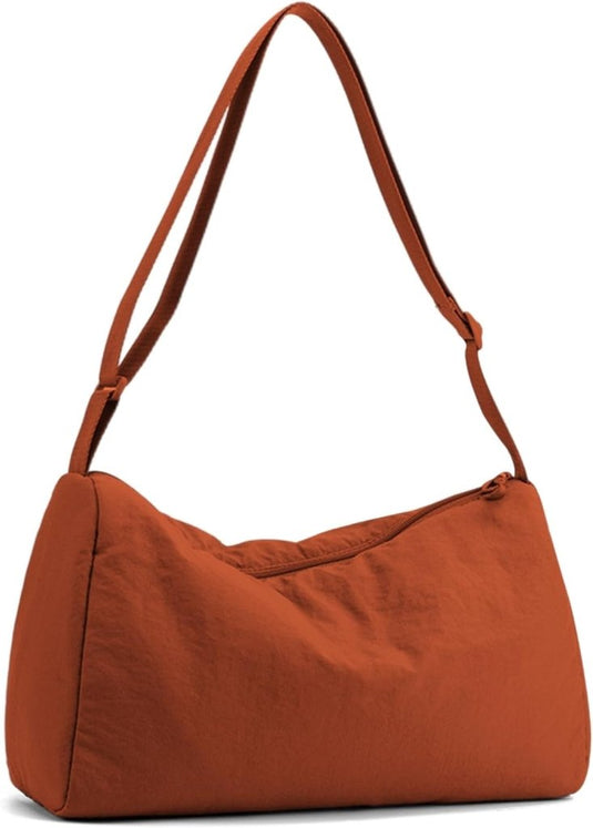 Kleine sporttas dames 33 x 21 cm van waterafstotend nylon met verstelbare schouderriem – gymtas – fitnessschoudertas - happygetfit.com