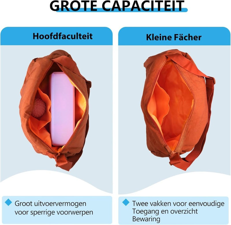 Laden Sie das Bild in Galerie -Viewer, Kleine sporttas dames 33 x 21 cm van waterafstotend nylon met verstelbare schouderriem – gymtas – fitnessschoudertas - happygetfit.com
