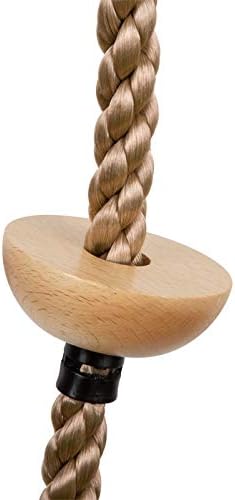 Klimtouw Kinderen met Houten Treden – 190 cm – Boomhut Klimspeelgoed & Schommel Accessoire – Tot 100 kg – Vanaf 3 Jaar - happygetfit.com