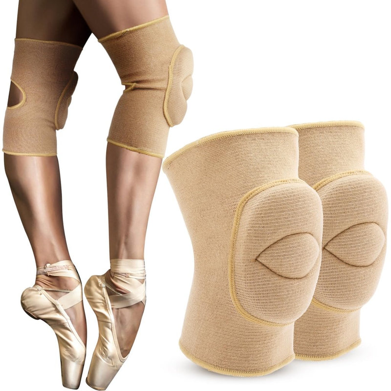 Load image into Gallery viewer, Knee Pads Volleyball Girls Kids Youth Women Men 7.8" Thick Padded Dance Knee Pad Soft Stretchy Knee Brace Breathable Knee Protector for Basketball Football Wrestling Pole Dance Yoga Knee Sleeve 1 Pair - happygetfit.com
