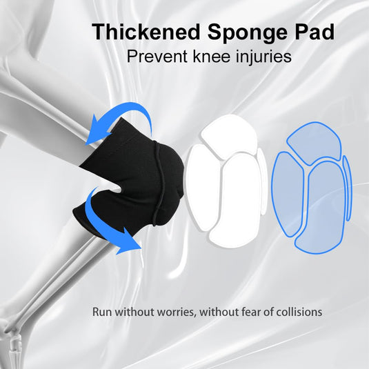 Kniebeschermers 1 paar met schokabsorberende EVA-vulling voor volleybal dansen en basketbal – sportkniebescherming – kniekussens - happygetfit.com