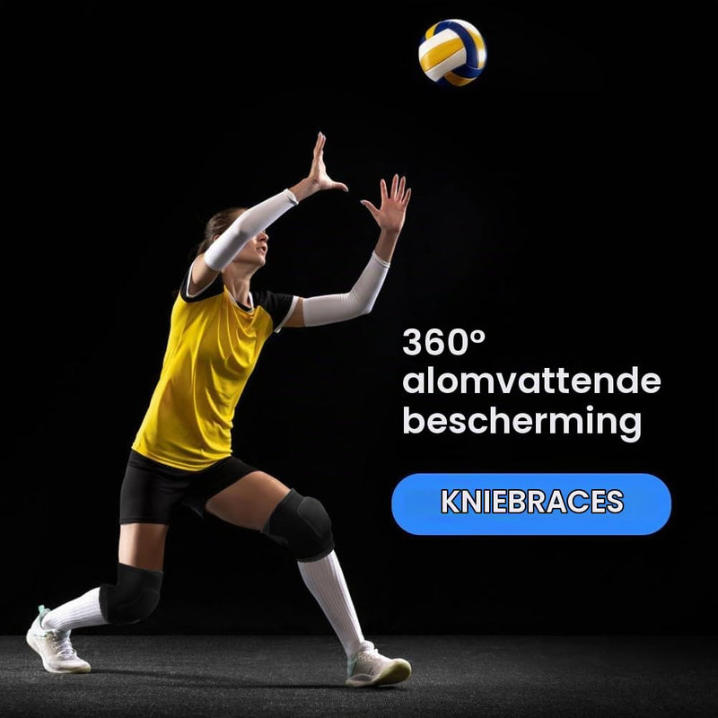 Laad afbeelding in Galerijviewer, Kniebeschermers 1 paar met schokabsorberende EVA-vulling voor volleybal dansen en basketbal – sportkniebescherming – kniekussens - happygetfit.com

