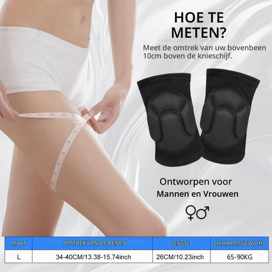 Kniebeschermers 1 paar met schokabsorberende EVA-vulling voor volleybal dansen en basketbal – sportkniebescherming – kniekussens - happygetfit.com