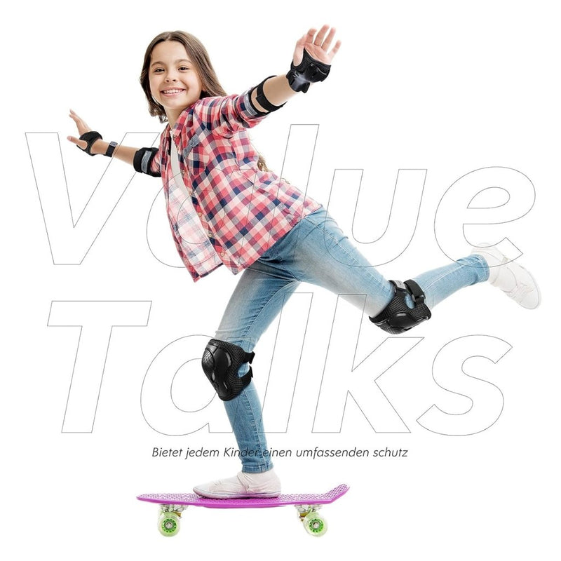 Load image into Gallery viewer, Kniebeschermers Kinderen Beschermers Inline Skates Kinderen 6-delige Set Kinderen Beschermers Elleboogbeschermers voor Inline Skates Scooter Fiets Rolschaatsen - happygetfit.com
