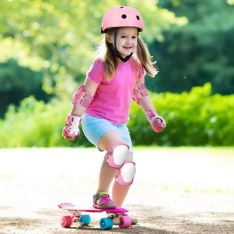 Load image into Gallery viewer, Kniebeschermers Kinderen met Helm, 7-in-1 Helm en Beschermers Set Knieschilden Inline Skates Kinderen Beschermingsuitrusting voor Inline Skates Skateboard Fiet longboard, stuntscooter - happygetfit.com
