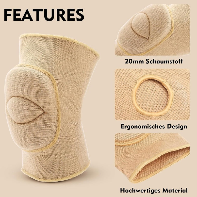 Laad afbeelding in Galerijviewer, Kniebeschermers voor Dansen Volleybal Kniebeschermer 20mm Dikke Spons Botsingskniebescherming Kniebeschermer voor Yoga Sport Hardlopen - happygetfit.com
