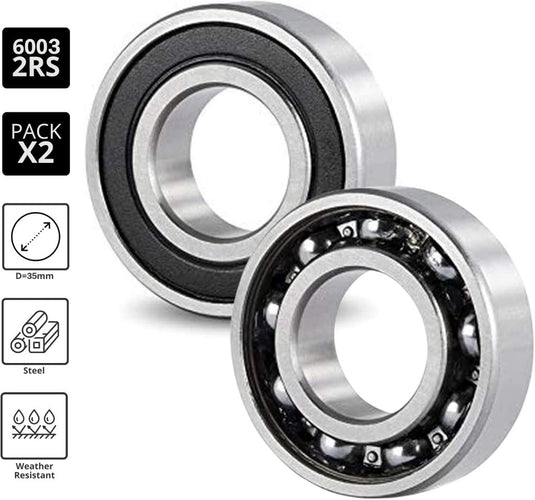 Kogellagers 6006-2RS set van 5 30 x 55 x 13 mm - happygetfit.com