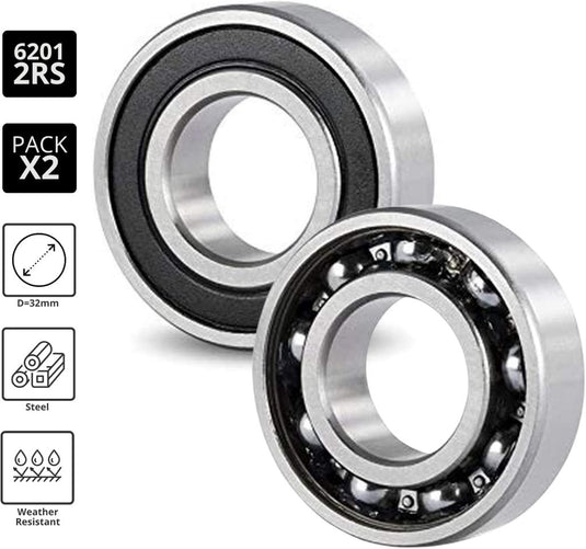 Kogellagers 6006-2RS set van 5 30 x 55 x 13 mm - happygetfit.com