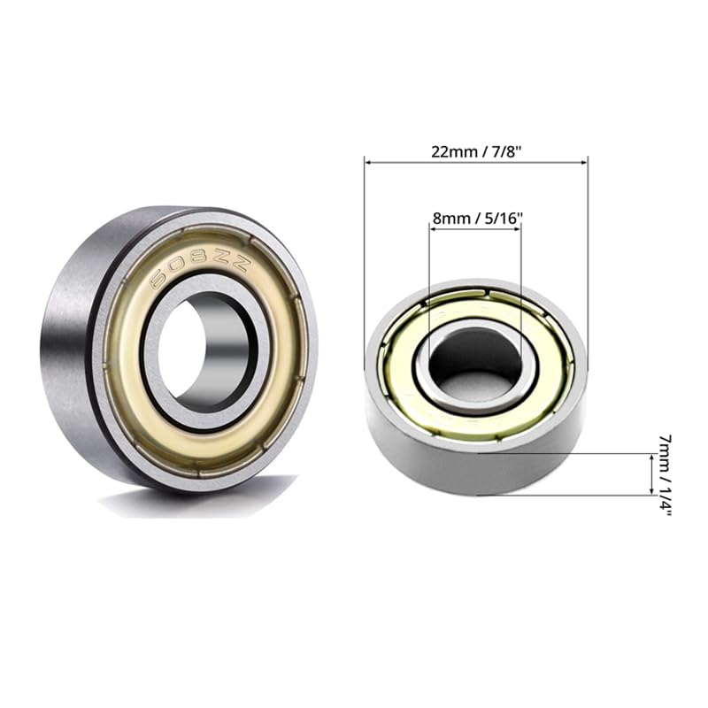 Laad afbeelding in Galerijviewer, Kogellagers 608ZZ set van 40 stuks 8 x 22 x 7 mm - happygetfit.com
