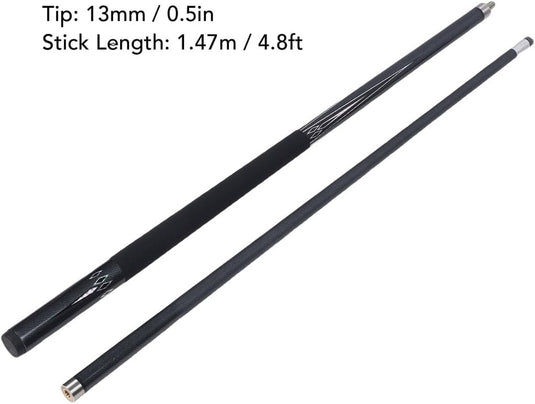 Koolstofvezel Biljartkeu met 13 mm Tip – Professionele Pool Cue met Rubberen Bumper - happygetfit.com