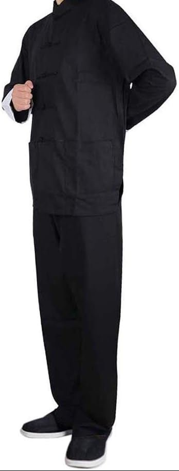 Kungfu uniform met lange mouw en broek - happygetfit.com