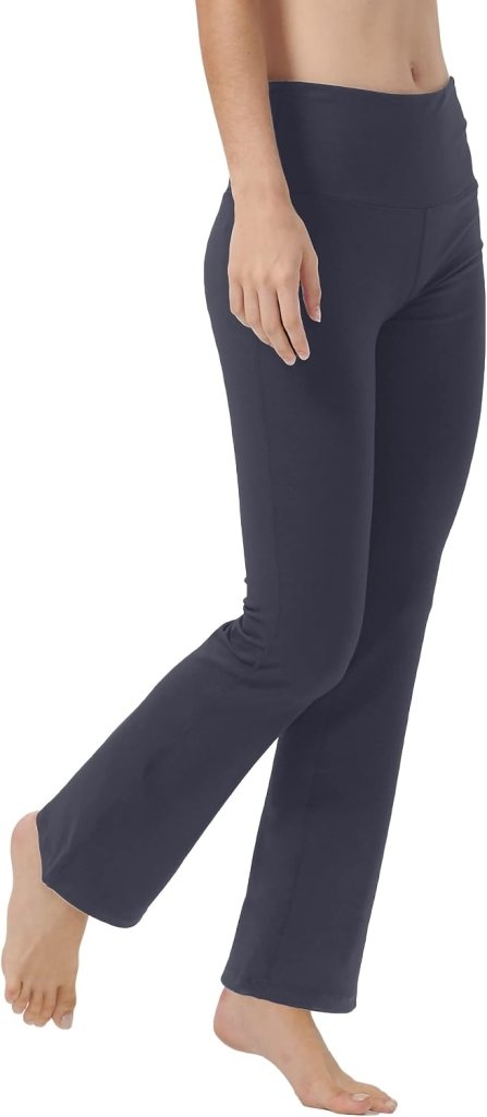Laad afbeelding in Galerijviewer, LaiEr Yoga Broek voor Vrouwen Tummy Control Workout Bootleg Broek Hoge Taille 4 Way Stretch Broek met Binnenzakken. - happygetfit.com
