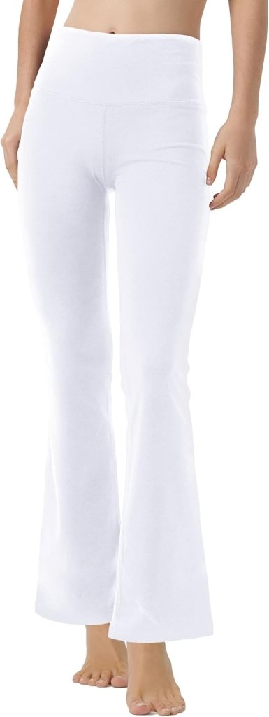 Laad afbeelding in Galerijviewer, LaiEr Yoga Broek voor Vrouwen Tummy Control Workout Bootleg Broek Hoge Taille 4 Way Stretch Broek met Binnenzakken. - happygetfit.com
