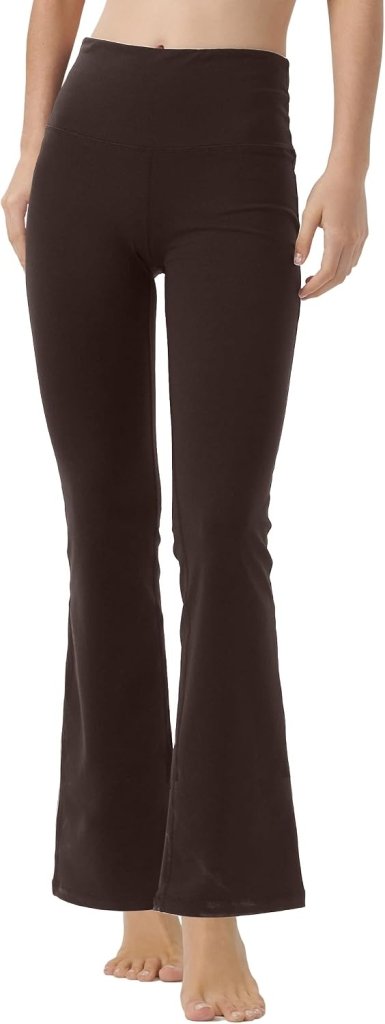 LaiEr Yoga Broek voor Vrouwen Tummy Control Workout Bootleg Broek Hoge Taille 4 Way Stretch Broek met Binnenzakken. - happygetfit.com