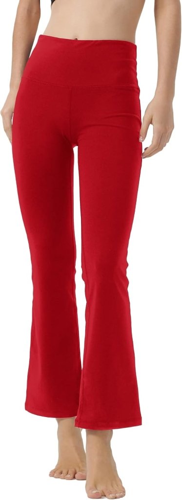 Laad afbeelding in Galerijviewer, LaiEr Yoga Broek voor Vrouwen Tummy Control Workout Bootleg Broek Hoge Taille 4 Way Stretch Broek met Binnenzakken. - happygetfit.com
