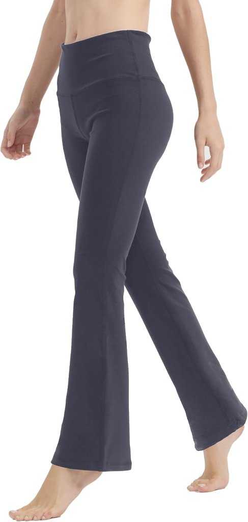 Laad afbeelding in Galerijviewer, LaiEr Yoga Broek voor Vrouwen Tummy Control Workout Bootleg Broek Hoge Taille 4 Way Stretch Broek met Binnenzakken. - happygetfit.com
