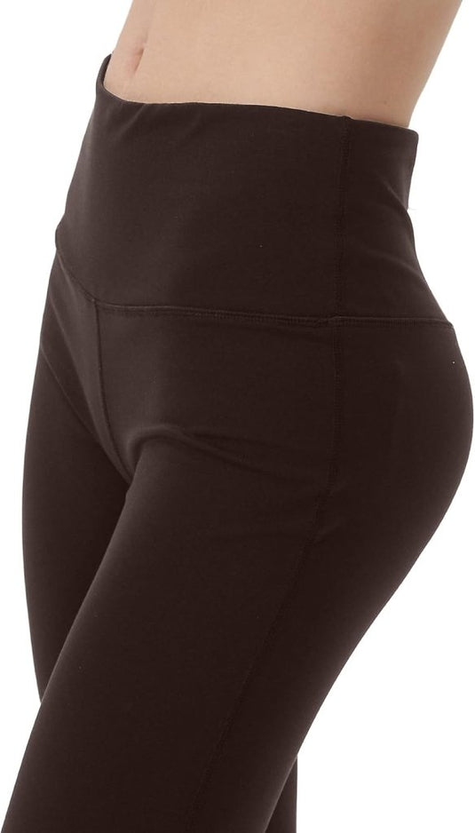LaiEr Yoga Broek voor Vrouwen Tummy Control Workout Bootleg Broek Hoge Taille 4 Way Stretch Broek met Binnenzakken. - happygetfit.com