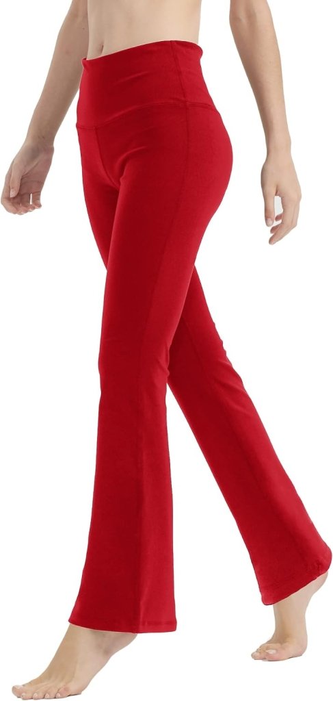 Laad afbeelding in Galerijviewer, LaiEr Yoga Broek voor Vrouwen Tummy Control Workout Bootleg Broek Hoge Taille 4 Way Stretch Broek met Binnenzakken. - happygetfit.com
