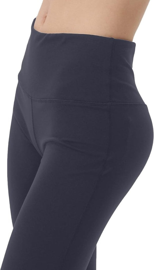 LaiEr Yoga Broek voor Vrouwen Tummy Control Workout Bootleg Broek Hoge Taille 4 Way Stretch Broek met Binnenzakken. - happygetfit.com