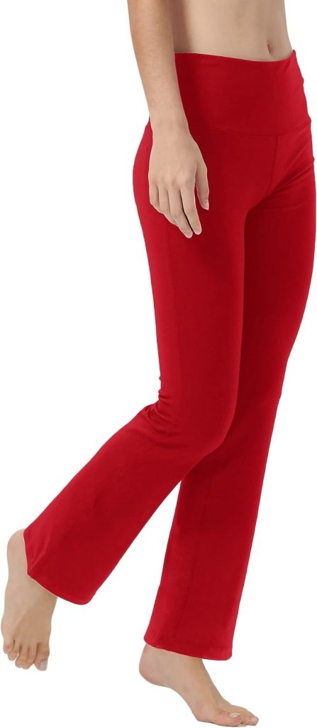 LaiEr Yoga Broek voor Vrouwen Tummy Control Workout Bootleg Broek Hoge Taille 4 Way Stretch Broek met Binnenzakken. - happygetfit.com