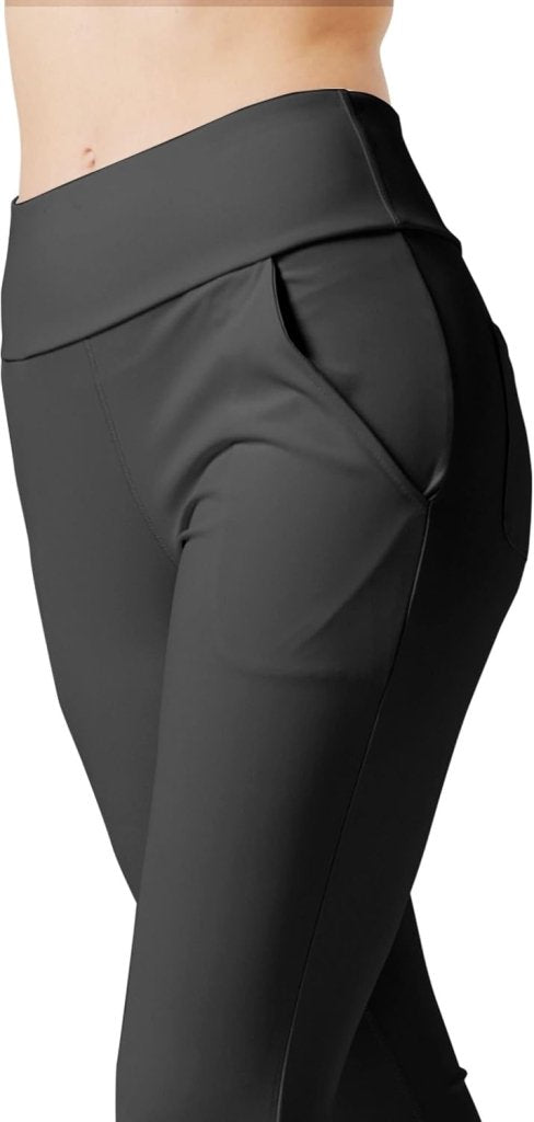 Load image into Gallery viewer, LaiEr Yogabroek Voor Dames Met 4 zakken Hoge Taille Werkbroek 4-way Stretch Tummy Control Lange Flare Broek - happygetfit.com
