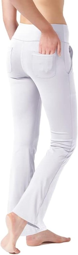Load image into Gallery viewer, LaiEr Yogabroek Voor Dames Met 4 zakken Hoge Taille Werkbroek 4-way Stretch Tummy Control Lange Flare Broek - happygetfit.com
