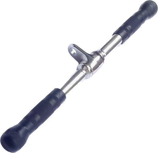 Lat pulldown stang 72 cm met meerdere rubberen handgrepen – kabelstang – roeigreep - happygetfit.com