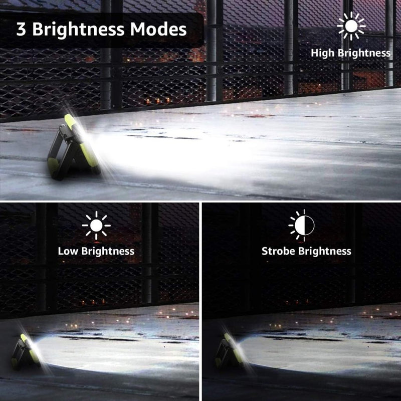 Laad afbeelding in Galerijviewer, LE Led-accuspot, campinglamp, draagbaar, 10 W, 1000 lumen, superhelder, oplaadbare zoeklamp, dimbaar, noodlamp met 3 lichtmodi voor stroomuitval, camping enz. - happygetfit.com

