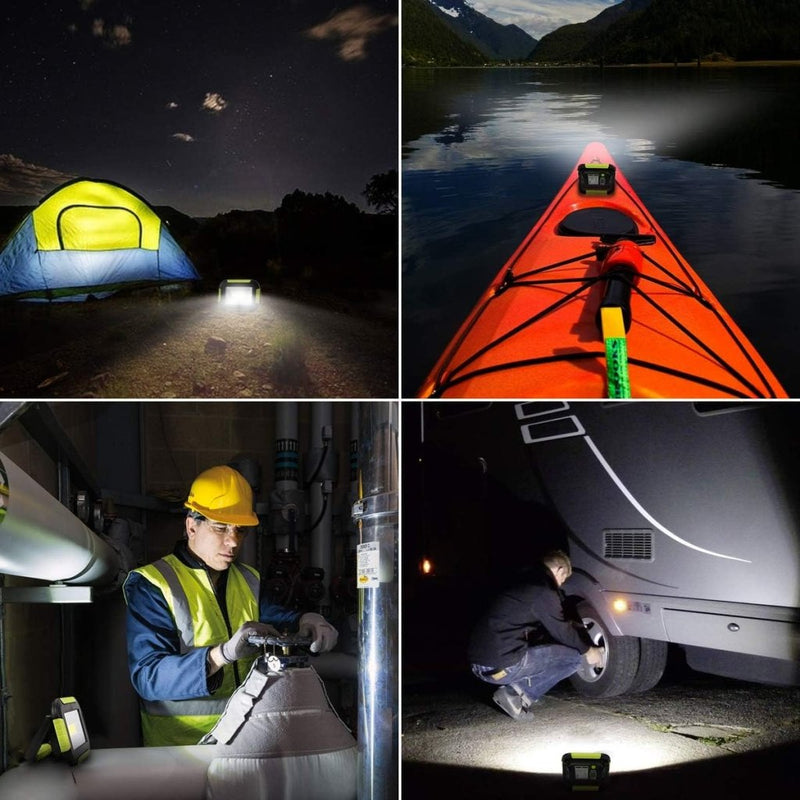 Laad afbeelding in Galerijviewer, LE Led-accuspot, campinglamp, draagbaar, 10 W, 1000 lumen, superhelder, oplaadbare zoeklamp, dimbaar, noodlamp met 3 lichtmodi voor stroomuitval, camping enz. - happygetfit.com
