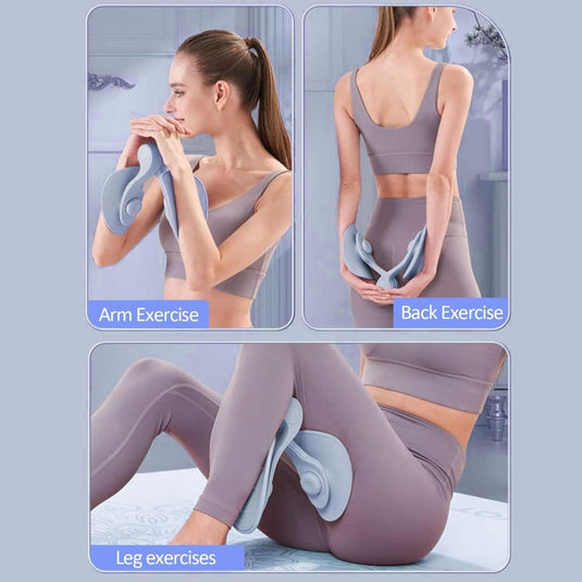 LeapBeast Thigh Master, Pelvic Floor Trainer, Hip Trainer for Postpartum Rehabilitation, Kegel Trainer & Butt, Leg, Arm Toning Master Equipment for Home Gym Workout (Blue Tension Value 12KG) - happygetfit.com