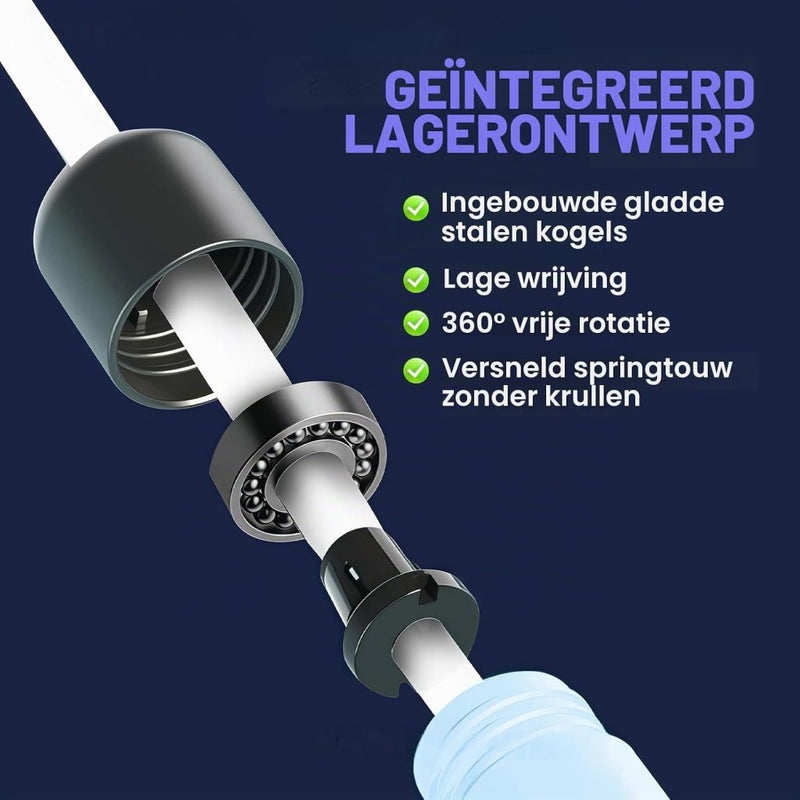 Load image in Gallery Viewer, Led springtouw 280 cm met verstelbare lengte en meerkleurige verlichting voor cardio en fitness – lichtgevend springtouw – conditietraining - happygetfit.com
