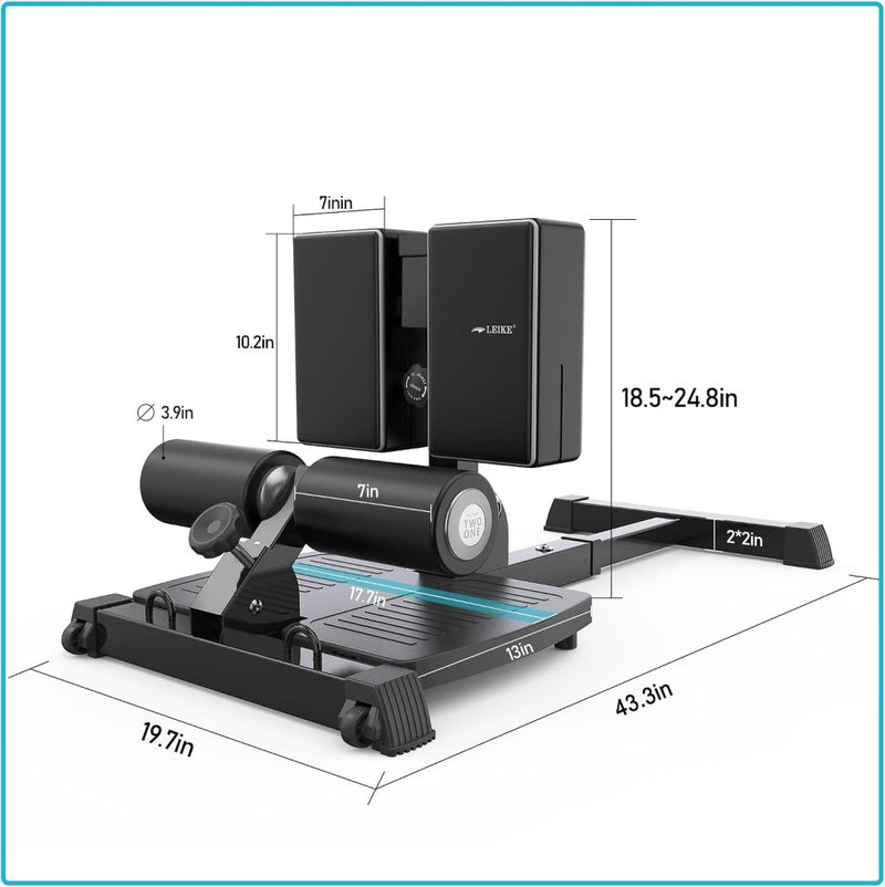 Laad afbeelding in Galerijviewer, leikefitness Deluxe Multifunctionele Diepe Sissy Squat Bench Thuis Gym Workout Station Been Oefening Machine - happygetfit.com
