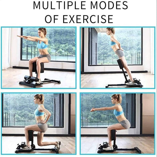 leikefitness Sissy Squat Machine, Deluxe Multi-Function Deep Sissy Squat Bench Workout Station, Leg Exercise Machine for Home Gym - happygetfit.com