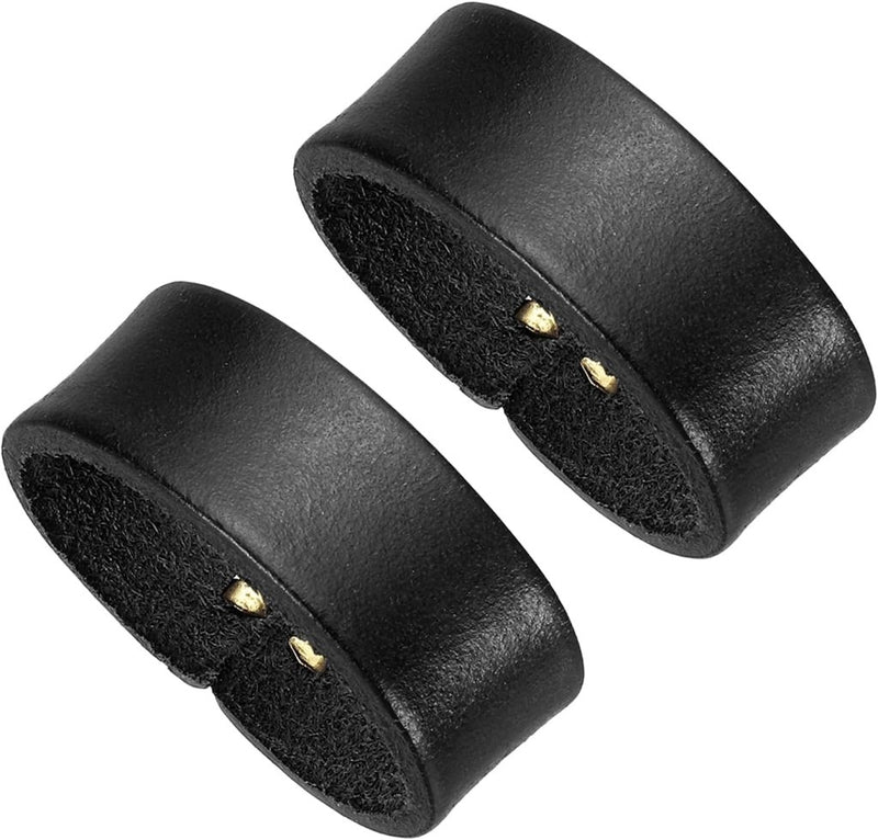 Laden Sie das Bild in Galerie -Viewer, Leren riemlussen 2 stuks voor riemen 38-40 mm – riemhouders – vervangende keeper loops - happygetfit.com
