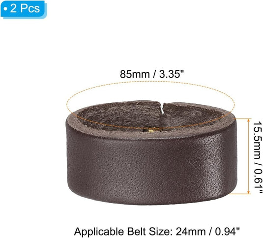 Leren riemlussen 2 stuks voor riemen 38-40 mm – riemhouders – vervangende keeper loops - happygetfit.com