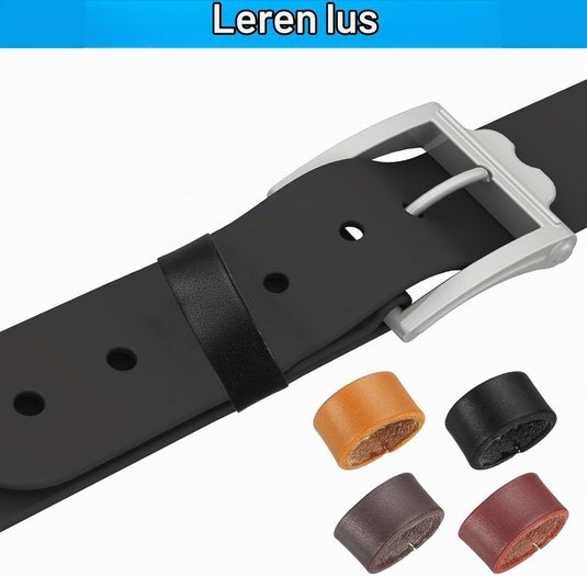 Leren riemlussen 2 stuks voor riemen 38-40 mm – riemhouders – vervangende keeper loops - happygetfit.com