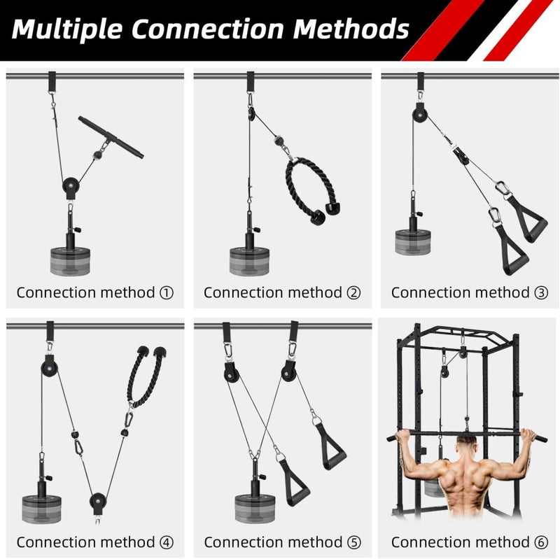 Load image into Gallery viewer, LFJ Fitness - Trekkabel - Onderarmtraining - Touw - Gewicht - Fitnessapparaat - Trektoren voor Thuis - Sportuitrusting - Kabelkatrol - happygetfit.com
