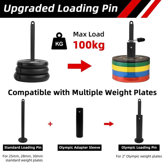 LFJ LAT Pull Down and Lift Weight Pulley System Cable Machine Pulley Attachment for Triceps Pull Down, Biceps Curl, Back, Forearm, Shoulder Home Gym Equipment - happygetfit.com