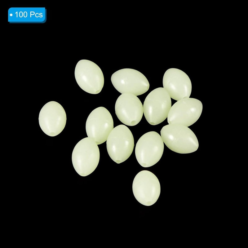 Laad afbeelding in Galerijviewer, Lichtgevende viskralen 100 stuks 8 x 6 mm met opbergdoos – glow beads – visaccessoires - happygetfit.com
