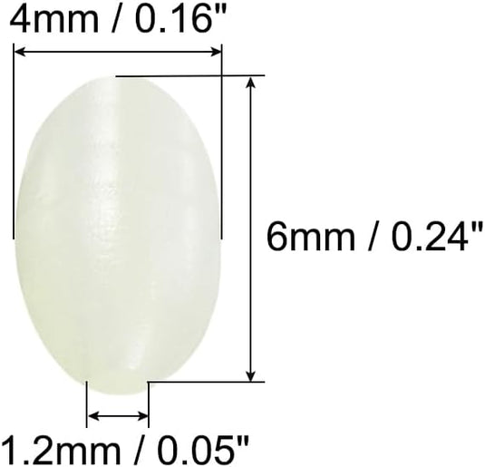 Lichtgevende viskralen 100 stuks 8 x 6 mm met opbergdoos – glow beads – visaccessoires - happygetfit.com