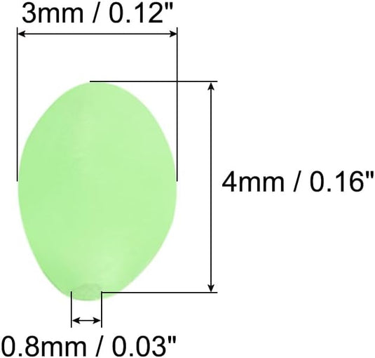 Lichtgevende viskralen 100 stuks 8 x 6 mm met opbergdoos – glow beads – visaccessoires - happygetfit.com