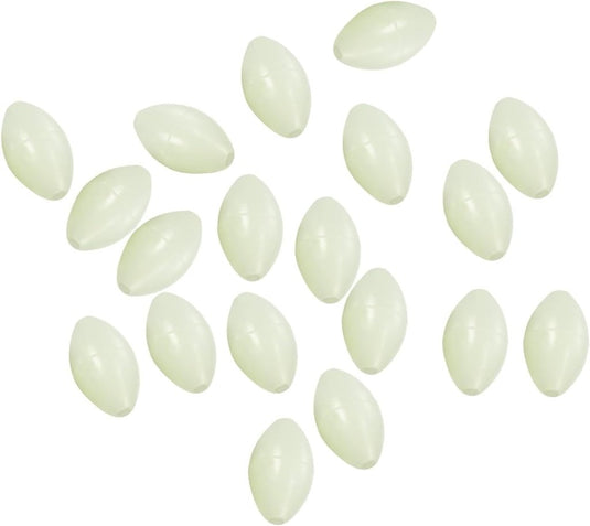Lichtgevende viskralen 100 stuks 8 x 6 mm met opbergdoos – glow beads – visaccessoires - happygetfit.com