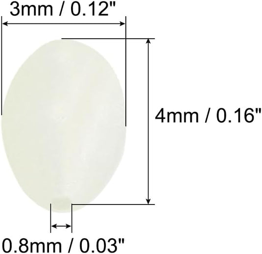 Lichtgevende viskralen 100 stuks 8 x 6 mm met opbergdoos – glow beads – visaccessoires - happygetfit.com