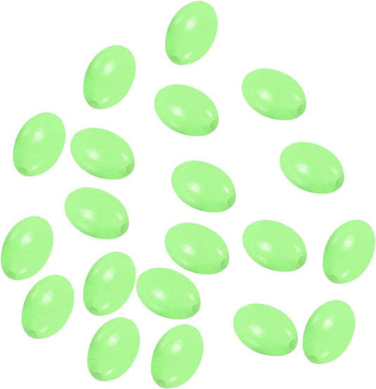 Lichtgevende viskralen 100 stuks 8 x 6 mm met opbergdoos – glow beads – visaccessoires - happygetfit.com