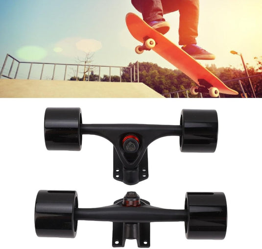 Longboard trucks 7 inch met 65 x 51 mm wielen 2 stuks – complete truck set – skateboard accessoires - happygetfit.com