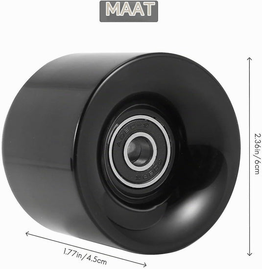 Longboard wielen 60 mm 78A met 608 lagers en spacers 4 stuks – cruiser skateboard wielen - happygetfit.com