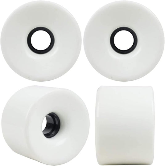 Longboard wielen 60 mm 78A met 608 lagers en spacers 4 stuks – cruiser skateboard wielen - happygetfit.com