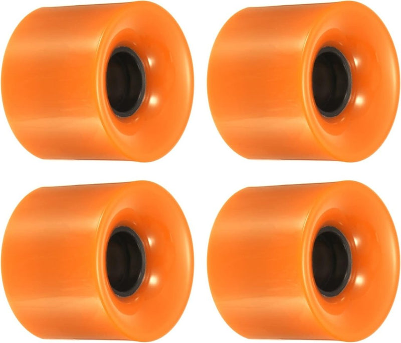 Load image into Gallery viewer, Longboard wielen 60 mm 78A PU 4 stuks oranje – zachte cruiser skateboard wielen – vervangingswielen - happygetfit.com
